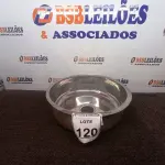 LOTE 120 - 01 CUBA INOX N38 AÇO 430 38X12 FABRINOX. (NO ESTADO) ATENÇÃO! FAZER A VISITAÇÃO ANTES DE ARREMATAR, NÃO SABEMOS SE FUNCIONA. LEILÃO NÃO TEM GARANTIA E NEM DEVOLUÇÃO, SUJEITO A POSSÍVEIS AVARIAS VISÍVEIS/OCULTAS E/OU AUSÊNCIA DE COMPONENTES.