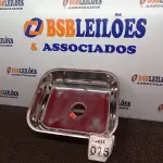LOTE 075 - 01 CUBA EM AÇO INOX 400X340X140MM.(NOVA) (NO ESTADO) ATENÇÃO! FAZER A VISITAÇÃO ANTES DE ARREMATAR, NÃO SABEMOS SE FUNCIONA. LEILÃO NÃO TEM GARANTIA E NEM DEVOLUÇÃO, SUJEITO A POSSÍVEIS AVARIAS VISÍVEIS/OCULTAS E/OU AUSÊNCIA DE COMPONENTES.