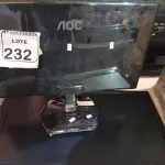 LOTE 232 - 01 MONITOR/TV MARCA LG E 01 MONITOR MARCA AOC. (NO ESTADO) ATENÇÃO! FAZER A VISITAÇÃO ANTES DE ARREMATAR, NÃO SABEMOS SE FUNCIONA. LEILÃO NÃO TEM GARANTIA E NEM DEVOLUÇÃO, SUJEITO A POSSÍVEIS AVARIAS VISÍVEIS/OCULTAS E/OU AUSÊNCIA DE COMPONENTES.