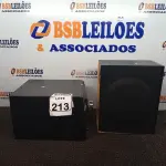 LOTE 213 - 01 APARELHO DE SOM TOCA CD’S MARCA SAMSUNG 220V COM 01 CAIXA DE SOM. (NO ESTADO) ATENÇÃO! FAZER A VISITAÇÃO ANTES DE ARREMATAR, NÃO SABEMOS SE FUNCIONA. LEILÃO NÃO TEM GARANTIA E NEM DEVOLUÇÃO, SUJEITO A POSSÍVEIS AVARIAS VISÍVEIS/OCULTAS E/OU AUSÊNCIA DE COMPONENTES.