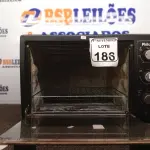 LOTE 186 - 01 FORNO ELÉTRICO MARCA PHILCO. (NO ESTADO) ATENÇÃO! FAZER A VISITAÇÃO ANTES DE ARREMATAR, NÃO SABEMOS SE FUNCIONA. LEILÃO NÃO TEM GARANTIA E NEM DEVOLUÇÃO, SUJEITO A POSSÍVEIS AVARIAS VISÍVEIS/OCULTAS E/OU AUSÊNCIA DE COMPONENTES.