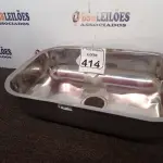 LOTE 414 - 01 CUBA INOX N1 AÇO 430 3.1/2 46X30X14 FABRINOX.(NOVA) (NO ESTADO) ATENÇÃO! FAZER A VISITAÇÃO ANTES DE ARREMATAR, NÃO SABEMOS SE FUNCIONA. LEILÃO NÃO TEM GARANTIA E NEM DEVOLUÇÃO, SUJEITO A POSSÍVEIS AVARIAS VISÍVEIS/OCULTAS E/OU AUSÊNCIA DE COMPONENTES.