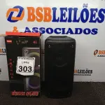 LOTE 303 - 01 CAIXA DE SOM WIRELESS SPEAKER. (NO ESTADO) ATENÇÃO! FAZER A VISITAÇÃO ANTES DE ARREMATAR, NÃO SABEMOS SE FUNCIONA. LEILÃO NÃO TEM GARANTIA E NEM DEVOLUÇÃO, SUJEITO A POSSÍVEIS AVARIAS VISÍVEIS/OCULTAS E/OU AUSÊNCIA DE COMPONENTES.