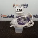 LOTE 328 - 01 FERRO A VAPOR P/ PASSAR ROUPAS ELECTROLUX COR BRANCA C/AZUL (NOVO). (NO ESTADO) ATENÇÃO! FAZER A VISITAÇÃO ANTES DE ARREMATAR, NÃO SABEMOS SE FUNCIONA. LEILÃO NÃO TEM GARANTIA E NEM DEVOLUÇÃO, SUJEITO A POSSÍVEIS AVARIAS VISÍVEIS/OCULTAS E/OU AUSÊNCIA DE COMPONENTES.