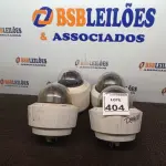 LOTE 404 - 04 DOMES C/CÂMERAS. (NO ESTADO) ATENÇÃO! FAZER A VISITAÇÃO ANTES DE ARREMATAR, NÃO SABEMOS SE FUNCIONA. LEILÃO NÃO TEM GARANTIA E NEM DEVOLUÇÃO, SUJEITO A POSSÍVEIS AVARIAS VISÍVEIS/OCULTAS E/OU AUSÊNCIA DE COMPONENTES.