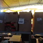 LOTE 493 - 04 CAIXAS DE LUZ OCTOGONAL. (NO ESTADO) ATENÇÃO! FAZER A VISITAÇÃO ANTES DE ARREMATAR, NÃO SABEMOS SE FUNCIONA. LEILÃO NÃO TEM GARANTIA E NEM DEVOLUÇÃO, SUJEITO A POSSÍVEIS AVARIAS VISÍVEIS/OCULTAS E/OU AUSÊNCIA DE COMPONENTES.
