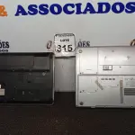 LOTE 315 - 02 NOTEBOOKS MARCAS E MODELOS DIVERSOS P/RETIRADA DE PEÇAS. (NO ESTADO) ATENÇÃO! FAZER A VISITAÇÃO ANTES DE ARREMATAR, NÃO SABEMOS SE FUNCIONA. LEILÃO NÃO TEM GARANTIA E NEM DEVOLUÇÃO, SUJEITO A POSSÍVEIS AVARIAS VISÍVEIS/OCULTAS E/OU AUSÊNCIA DE COMPONENTES.