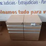 LOTE 357 - 02 GAVETEIROS COM 03 GAVETAS CADA. (NO ESTADO) ATENÇÃO! FAZER A VISITAÇÃO ANTES DE ARREMATAR, NÃO SABEMOS SE FUNCIONA. LEILÃO NÃO TEM GARANTIA E NEM DEVOLUÇÃO, SUJEITO A POSSÍVEIS AVARIAS VISÍVEIS/OCULTAS E/OU AUSÊNCIA DE COMPONENTES.