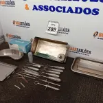 LOTE 288 - 01 LOTE COM MATERIAIS ODONTOLÓGICOS DIVERSOS. (NO ESTADO) ATENÇÃO! FAZER A VISITAÇÃO ANTES DE ARREMATAR, NÃO SABEMOS SE FUNCIONA. LEILÃO NÃO TEM GARANTIA E NEM DEVOLUÇÃO, SUJEITO A POSSÍVEIS AVARIAS VISÍVEIS/OCULTAS E/OU AUSÊNCIA DE COMPONENTES.