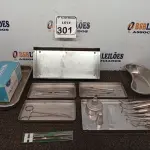 LOTE 301 - 01 LOTE COM MATERIAIS ODONTOLÓGICOS DIVERSOS. (NO ESTADO) ATENÇÃO! FAZER A VISITAÇÃO ANTES DE ARREMATAR, NÃO SABEMOS SE FUNCIONA. LEILÃO NÃO TEM GARANTIA E NEM DEVOLUÇÃO, SUJEITO A POSSÍVEIS AVARIAS VISÍVEIS/OCULTAS E/OU AUSÊNCIA DE COMPONENTES.