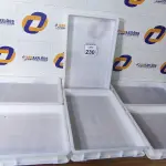 LOTE 230 - 06 CAIXAS ORGANIZADORAS EM PLÁSTICO. (NO ESTADO) ATENÇÃO! FAZER A VISITAÇÃO ANTES DE ARREMATAR, NÃO SABEMOS SE FUNCIONA. LEILÃO NÃO TEM GARANTIA E NEM DEVOLUÇÃO, SUJEITO A POSSÍVEIS AVARIAS VISÍVEIS/OCULTAS E/OU AUSÊNCIA DE COMPONENTES.