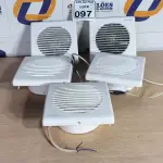 LOTE 097 - 05 EXAUSTORES PARA BANHEIRO. (NO ESTADO) ATENÇÃO! FAZER A VISITAÇÃO ANTES DE ARREMATAR, NÃO SABEMOS SE FUNCIONA. LEILÃO NÃO TEM GARANTIA E NEM DEVOLUÇÃO, SUJEITO A POSSÍVEIS AVARIAS VISÍVEIS/OCULTAS E/OU AUSÊNCIA DE COMPONENTES.