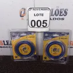 LOTE 005 - 02 DISCOS DIAMANTADOS CONTÍNUO MARCA HEAVY DUTY. (NOVO). (NO ESTADO) ATENÇÃO! FAZER A VISITAÇÃO ANTES DE ARREMATAR, NÃO SABEMOS SE FUNCIONA. LEILÃO NÃO TEM GARANTIA E NEM DEVOLUÇÃO, SUJEITO A POSSÍVEIS AVARIAS VISÍVEIS/OCULTAS E/OU AUSÊNCIA DE COMPONENTES.