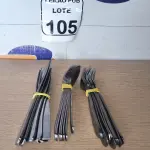 LOTE 105 - 10 GARFOS ,07 COLHERES E 10 FACAS DE MESA. (NO ESTADO) ATENÇÃO! FAZER A VISITAÇÃO ANTES DE ARREMATAR, NÃO SABEMOS SE FUNCIONA. LEILÃO NÃO TEM GARANTIA E NEM DEVOLUÇÃO, SUJEITO A POSSÍVEIS AVARIAS VISÍVEIS/OCULTAS E/OU AUSÊNCIA DE COMPONENTES.