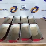 LOTE 058 - 08 FORMAS EM ALUMÍNIO. (NO ESTADO) ATENÇÃO! FAZER A VISITAÇÃO ANTES DE ARREMATAR, NÃO SABEMOS SE FUNCIONA. LEILÃO NÃO TEM GARANTIA E NEM DEVOLUÇÃO, SUJEITO A POSSÍVEIS AVARIAS VISÍVEIS/OCULTAS E/OU AUSÊNCIA DE COMPONENTES.