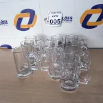 LOTE 005 - 10 CANECAS DE VIDRO PARA CHOPP. (NO ESTADO) ATENÇÃO! FAZER A VISITAÇÃO ANTES DE ARREMATAR, NÃO SABEMOS SE FUNCIONA. LEILÃO NÃO TEM GARANTIA E NEM DEVOLUÇÃO, SUJEITO A POSSÍVEIS AVARIAS VISÍVEIS/OCULTAS E/OU AUSÊNCIA DE COMPONENTES.