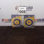 LOTE 005 - 02 DISCOS DIAMANTADOS CONTÍNUO MARCA HEAVY DUTY. (NOVO). (NO ESTADO) ATENÇÃO! FAZER A VISITAÇÃO ANTES DE ARREMATAR, NÃO SABEMOS SE FUNCIONA. LEILÃO NÃO TEM GARANTIA E NEM DEVOLUÇÃO, SUJEITO A POSSÍVEIS AVARIAS VISÍVEIS/OCULTAS E/OU AUSÊNCIA DE COMPONENTES.
