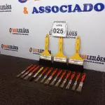 LOTE 025 - 01 LOTE C/ APROXIMADAMENTE 16 PINCÉIS MARCAS E MODELOS DIVERSOS(NOVO). (NO ESTADO) ATENÇÃO! FAZER A VISITAÇÃO ANTES DE ARREMATAR, NÃO SABEMOS SE FUNCIONA. LEILÃO NÃO TEM GARANTIA E NEM DEVOLUÇÃO, SUJEITO A POSSÍVEIS AVARIAS VISÍVEIS/OCULTAS E/OU AUSÊNCIA DE COMPONENTES.