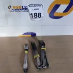 LOTE 188 - 10 GARFOS, 10 COLHERES E 10 FACAS DE MESA. (NO ESTADO) ATENÇÃO! FAZER A VISITAÇÃO ANTES DE ARREMATAR, NÃO SABEMOS SE FUNCIONA. LEILÃO NÃO TEM GARANTIA E NEM DEVOLUÇÃO, SUJEITO A POSSÍVEIS AVARIAS VISÍVEIS/OCULTAS E/OU AUSÊNCIA DE COMPONENTES.