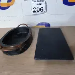 LOTE 206 - 01 TÁBUA DE PEDRA E 01 TRAVESSA DE PEDRA. (NO ESTADO) ATENÇÃO! FAZER A VISITAÇÃO ANTES DE ARREMATAR, NÃO SABEMOS SE FUNCIONA. LEILÃO NÃO TEM GARANTIA E NEM DEVOLUÇÃO, SUJEITO A POSSÍVEIS AVARIAS VISÍVEIS/OCULTAS E/OU AUSÊNCIA DE COMPONENTES.