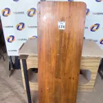 LOTE 174 - 01 MESA SUSPENSA EM MADEIRA PARA LANCHONETE 0,60CM X 1,65CM. (NO ESTADO) ATENÇÃO! FAZER A VISITAÇÃO ANTES DE ARREMATAR, NÃO SABEMOS SE FUNCIONA. LEILÃO NÃO TEM GARANTIA E NEM DEVOLUÇÃO, SUJEITO A POSSÍVEIS AVARIAS VISÍVEIS/OCULTAS E/OU AUSÊNCIA DE COMPONENTES.