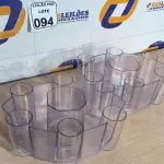LOTE 094 - 02 BALDES EM ACRÍLICO TRANSPARENTE PARA COMBO. (NO ESTADO) ATENÇÃO! FAZER A VISITAÇÃO ANTES DE ARREMATAR, NÃO SABEMOS SE FUNCIONA. LEILÃO NÃO TEM GARANTIA E NEM DEVOLUÇÃO, SUJEITO A POSSÍVEIS AVARIAS VISÍVEIS/OCULTAS E/OU AUSÊNCIA DE COMPONENTES.