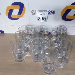 LOTE 205 - 10 CANECAS DE VIDRO PARA CHOPP. (NO ESTADO) ATENÇÃO! FAZER A VISITAÇÃO ANTES DE ARREMATAR, NÃO SABEMOS SE FUNCIONA. LEILÃO NÃO TEM GARANTIA E NEM DEVOLUÇÃO, SUJEITO A POSSÍVEIS AVARIAS VISÍVEIS/OCULTAS E/OU AUSÊNCIA DE COMPONENTES.