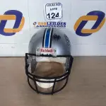 LOTE 124 - 01 CAPACETE DE FUTEBOL AMERICANO PARA DECORAÇÃO. (NO ESTADO) ATENÇÃO! FAZER A VISITAÇÃO ANTES DE ARREMATAR, NÃO SABEMOS SE FUNCIONA. LEILÃO NÃO TEM GARANTIA E NEM DEVOLUÇÃO, SUJEITO A POSSÍVEIS AVARIAS VISÍVEIS/OCULTAS E/OU AUSÊNCIA DE COMPONENTES.