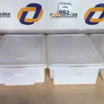 LOTE 052 - 04 CAIXAS ORGANIZADORAS EM PLÁSTICO. (NO ESTADO) ATENÇÃO! FAZER A VISITAÇÃO ANTES DE ARREMATAR, NÃO SABEMOS SE FUNCIONA. LEILÃO NÃO TEM GARANTIA E NEM DEVOLUÇÃO, SUJEITO A POSSÍVEIS AVARIAS VISÍVEIS/OCULTAS E/OU AUSÊNCIA DE COMPONENTES.