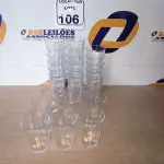 LOTE 106 - 26 COPOS AMERICANOS E 06 CANECAS P/ CHOPP DE VIDRO. (NO ESTADO) ATENÇÃO! FAZER A VISITAÇÃO ANTES DE ARREMATAR, NÃO SABEMOS SE FUNCIONA. LEILÃO NÃO TEM GARANTIA E NEM DEVOLUÇÃO, SUJEITO A POSSÍVEIS AVARIAS VISÍVEIS/OCULTAS E/OU AUSÊNCIA DE COMPONENTES.