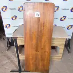 LOTE 173 - 01 MESA SUSPENSA EM MADEIRA PARA LANCHONETE 0,60CM X 1,65CM. (NO ESTADO) ATENÇÃO! FAZER A VISITAÇÃO ANTES DE ARREMATAR, NÃO SABEMOS SE FUNCIONA. LEILÃO NÃO TEM GARANTIA E NEM DEVOLUÇÃO, SUJEITO A POSSÍVEIS AVARIAS VISÍVEIS/OCULTAS E/OU AUSÊNCIA DE COMPONENTES.