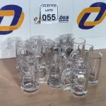 LOTE 055 - 10 CANECAS DE VIDRO PARA CHOPP. (NO ESTADO) ATENÇÃO! FAZER A VISITAÇÃO ANTES DE ARREMATAR, NÃO SABEMOS SE FUNCIONA. LEILÃO NÃO TEM GARANTIA E NEM DEVOLUÇÃO, SUJEITO A POSSÍVEIS AVARIAS VISÍVEIS/OCULTAS E/OU AUSÊNCIA DE COMPONENTES.