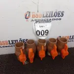 LOTE 009 - 05 REGISTROS ESFERAS DE PVC 40MM(NOVO). (NO ESTADO) ATENÇÃO! FAZER A VISITAÇÃO ANTES DE ARREMATAR, NÃO SABEMOS SE FUNCIONA. LEILÃO NÃO TEM GARANTIA E NEM DEVOLUÇÃO, SUJEITO A POSSÍVEIS AVARIAS VISÍVEIS/OCULTAS E/OU AUSÊNCIA DE COMPONENTES.