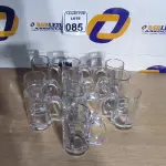 LOTE 085 - 10 CANECAS DE VIDRO PARA CHOPP. (NO ESTADO) ATENÇÃO! FAZER A VISITAÇÃO ANTES DE ARREMATAR, NÃO SABEMOS SE FUNCIONA. LEILÃO NÃO TEM GARANTIA E NEM DEVOLUÇÃO, SUJEITO A POSSÍVEIS AVARIAS VISÍVEIS/OCULTAS E/OU AUSÊNCIA DE COMPONENTES.