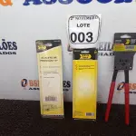 LOTE 003 - 01 ALICATE DE PRESSÃO 10, 01 TORQUE ARMADOR E 01 ALICATE DE BICO MEIA CANA MARCA FERTAK (NOVO). (NO ESTADO) ATENÇÃO! FAZER A VISITAÇÃO ANTES DE ARREMATAR, NÃO SABEMOS SE FUNCIONA. LEILÃO NÃO TEM GARANTIA E NEM DEVOLUÇÃO, SUJEITO A POSSÍVEIS AVARIAS VISÍVEIS/OCULTAS E/OU AUSÊNCIA DE COMPONENTES.