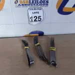 LOTE 125 - 07 GARFOS ,10 COLHERES E 10 FACAS DE MESA. (NO ESTADO) ATENÇÃO! FAZER A VISITAÇÃO ANTES DE ARREMATAR, NÃO SABEMOS SE FUNCIONA. LEILÃO NÃO TEM GARANTIA E NEM DEVOLUÇÃO, SUJEITO A POSSÍVEIS AVARIAS VISÍVEIS/OCULTAS E/OU AUSÊNCIA DE COMPONENTES.