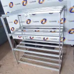 LOTE 007 - 01 ESTANTE EM ALUMÍNIO MEDINDO 0,65CM X 1,27CM ALTURA 1,53CM. (NO ESTADO) ATENÇÃO! FAZER A VISITAÇÃO ANTES DE ARREMATAR, NÃO SABEMOS SE FUNCIONA. LEILÃO NÃO TEM GARANTIA E NEM DEVOLUÇÃO, SUJEITO A POSSÍVEIS AVARIAS VISÍVEIS/OCULTAS E/OU AUSÊNCIA DE COMPONENTES.