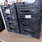 LOTE 161 - 10 CESTOS ORGANIZADORES EM PLÁSTICO NA COR PRETA. (NO ESTADO) ATENÇÃO! FAZER A VISITAÇÃO ANTES DE ARREMATAR, NÃO SABEMOS SE FUNCIONA. LEILÃO NÃO TEM GARANTIA E NEM DEVOLUÇÃO, SUJEITO A POSSÍVEIS AVARIAS VISÍVEIS/OCULTAS E/OU AUSÊNCIA DE COMPONENTES.