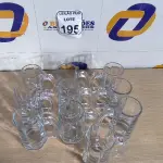 LOTE 195 - 10 CANECAS DE VIDRO PARA CHOPP. (NO ESTADO) ATENÇÃO! FAZER A VISITAÇÃO ANTES DE ARREMATAR, NÃO SABEMOS SE FUNCIONA. LEILÃO NÃO TEM GARANTIA E NEM DEVOLUÇÃO, SUJEITO A POSSÍVEIS AVARIAS VISÍVEIS/OCULTAS E/OU AUSÊNCIA DE COMPONENTES.