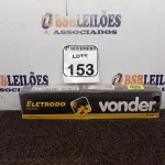 LOTE 153 - 5KG DE ELETRODOS 2,5MM MARCA VONDER(NOVO). (NO ESTADO) ATENÇÃO! FAZER A VISITAÇÃO ANTES DE ARREMATAR, NÃO SABEMOS SE FUNCIONA. LEILÃO NÃO TEM GARANTIA E NEM DEVOLUÇÃO, SUJEITO A POSSÍVEIS AVARIAS VISÍVEIS/OCULTAS E/OU AUSÊNCIA DE COMPONENTES.