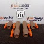 LOTE 165 - 05 REGISTROS ESFERAS DE PVC 40MM(NOVO). (NO ESTADO) ATENÇÃO! FAZER A VISITAÇÃO ANTES DE ARREMATAR, NÃO SABEMOS SE FUNCIONA. LEILÃO NÃO TEM GARANTIA E NEM DEVOLUÇÃO, SUJEITO A POSSÍVEIS AVARIAS VISÍVEIS/OCULTAS E/OU AUSÊNCIA DE COMPONENTES.