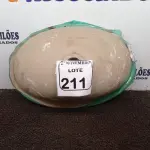 LOTE 211 - 01 CUBA OVAL NA COR BRANCA(NOVO). (NO ESTADO) ATENÇÃO! FAZER A VISITAÇÃO ANTES DE ARREMATAR, NÃO SABEMOS SE FUNCIONA. LEILÃO NÃO TEM GARANTIA E NEM DEVOLUÇÃO, SUJEITO A POSSÍVEIS AVARIAS VISÍVEIS/OCULTAS E/OU AUSÊNCIA DE COMPONENTES.