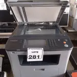 LOTE 281 - 01 IMPRESSORA MULTIFUNCIONAL MARCA SAMSUNG MODELO SCX5835FN. (NO ESTADO) ATENÇÃO! FAZER A VISITAÇÃO ANTES DE ARREMATAR, NÃO SABEMOS SE FUNCIONA. LEILÃO NÃO TEM GARANTIA E NEM DEVOLUÇÃO, SUJEITO A POSSÍVEIS AVARIAS VISÍVEIS/OCULTAS E/OU AUSÊNCIA DE COMPONENTES.