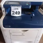 LOTE 249 - 01 IMPRESSORA MULTIFUNCIONAL MARCA XEROX MODELO WORKCENTRE 6605. (NO ESTADO) ATENÇÃO! FAZER A VISITAÇÃO ANTES DE ARREMATAR, NÃO SABEMOS SE FUNCIONA. LEILÃO NÃO TEM GARANTIA E NEM DEVOLUÇÃO, SUJEITO A POSSÍVEIS AVARIAS VISÍVEIS/OCULTAS E/OU AUSÊNCIA DE COMPONENTES.