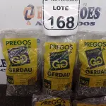 LOTE 168 - 5KG DE PREGOS MARCA GERDAU(NOVO). (NO ESTADO) ATENÇÃO! FAZER A VISITAÇÃO ANTES DE ARREMATAR, NÃO SABEMOS SE FUNCIONA. LEILÃO NÃO TEM GARANTIA E NEM DEVOLUÇÃO, SUJEITO A POSSÍVEIS AVARIAS VISÍVEIS/OCULTAS E/OU AUSÊNCIA DE COMPONENTES.
