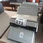 LOTE 272 - 09 SCANNER’S MARCA FUJITSU. (NO ESTADO) ATENÇÃO! FAZER A VISITAÇÃO ANTES DE ARREMATAR, NÃO SABEMOS SE FUNCIONA. LEILÃO NÃO TEM GARANTIA E NEM DEVOLUÇÃO, SUJEITO A POSSÍVEIS AVARIAS VISÍVEIS/OCULTAS E/OU AUSÊNCIA DE COMPONENTES.