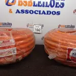 LOTE 150 - 02 ROLOS ELETRODUTOS CORRUGADOS 25MM(NOVO). (NO ESTADO) ATENÇÃO! FAZER A VISITAÇÃO ANTES DE ARREMATAR, NÃO SABEMOS SE FUNCIONA. LEILÃO NÃO TEM GARANTIA E NEM DEVOLUÇÃO, SUJEITO A POSSÍVEIS AVARIAS VISÍVEIS/OCULTAS E/OU AUSÊNCIA DE COMPONENTES.