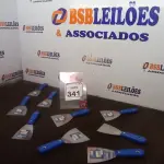 LOTE 341 - 09 ESPÁTULAS MODELOS DIVERSOS MARCA TIGRE(NOVO). (NO ESTADO) ATENÇÃO! FAZER A VISITAÇÃO ANTES DE ARREMATAR, NÃO SABEMOS SE FUNCIONA. LEILÃO NÃO TEM GARANTIA E NEM DEVOLUÇÃO, SUJEITO A POSSÍVEIS AVARIAS VISÍVEIS/OCULTAS E/OU AUSÊNCIA DE COMPONENTES.