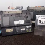 LOTE 315 - 03 NOTEBOOKS MARCAS E MODELOS DIVERSOS P/RETIRADA DE PEÇAS. (NO ESTADO) ATENÇÃO! FAZER A VISITAÇÃO ANTES DE ARREMATAR, NÃO SABEMOS SE FUNCIONA. LEILÃO NÃO TEM GARANTIA E NEM DEVOLUÇÃO, SUJEITO A POSSÍVEIS AVARIAS VISÍVEIS/OCULTAS E/OU AUSÊNCIA DE COMPONENTES.