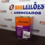 LOTE 253 - 01 LATA DE TINTA BRANCO NEVE FOSCO 18L INTERNA/EXTERNA SUVINIL (NOVO). (NO ESTADO) ATENÇÃO! FAZER A VISITAÇÃO ANTES DE ARREMATAR, NÃO SABEMOS SE FUNCIONA. LEILÃO NÃO TEM GARANTIA E NEM DEVOLUÇÃO, SUJEITO A POSSÍVEIS AVARIAS VISÍVEIS/OCULTAS E/OU AUSÊNCIA DE COMPONENTES.